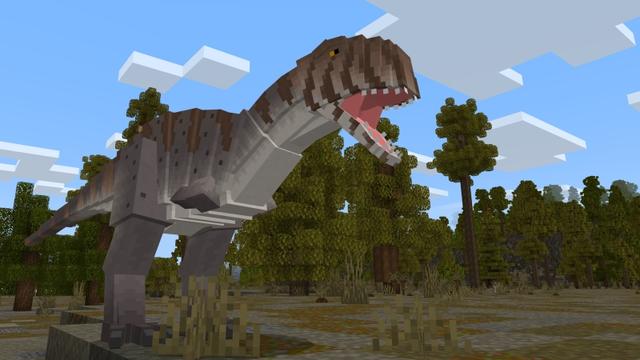 Screenshot of the Minecraft Bedrock Marketplace product The Giant Dinosaur Adventure created by CompyCraft.