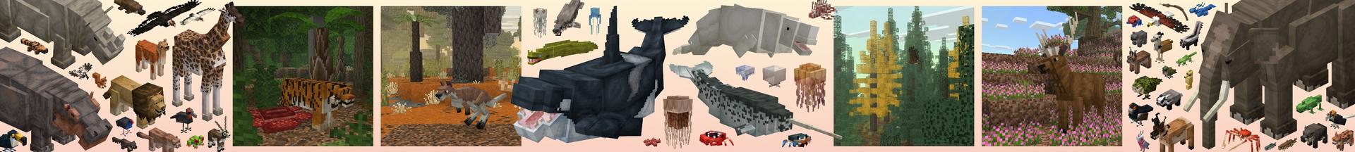 Panorama of the Minecraft Bedrock Marketplace product WildlifeCraft created by CompyCraft.