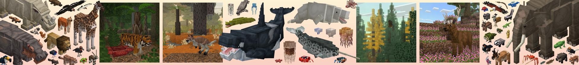 Panorama of the Minecraft Bedrock Marketplace product WildlifeCraft created by CompyCraft.