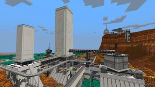 Screenshot of the Minecraft Bedrock Marketplace product Alien Base created by CrackedCubes.