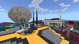 Screenshot of the Minecraft Bedrock Marketplace product Alien Research Station created by CrackedCubes.