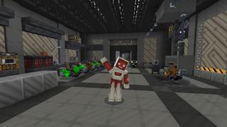 Screenshot of the Minecraft Bedrock Marketplace product Alien Research Station created by CrackedCubes.