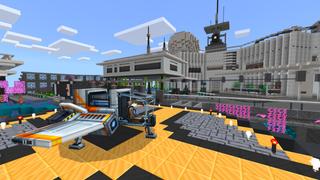 Screenshot of the Minecraft Bedrock Marketplace product Alien Research Station created by CrackedCubes.