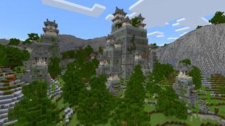 Screenshot of the Minecraft Bedrock Marketplace product Anime Castle created by CrackedCubes.