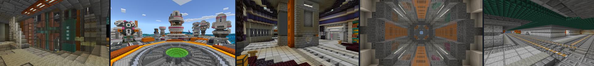 Panorama of the Minecraft Bedrock Marketplace product Astro Base created by CrackedCubes.