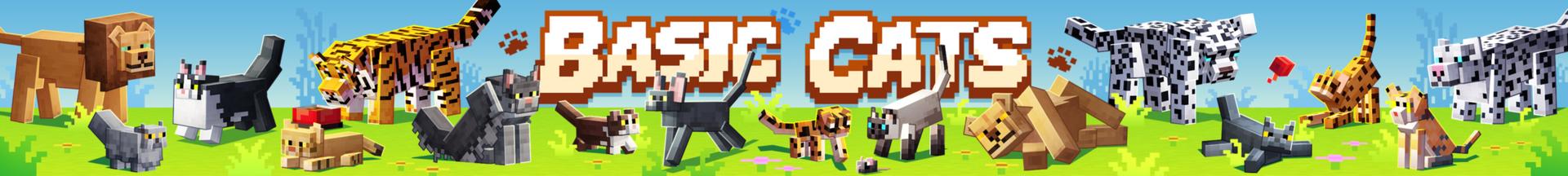 Panorama of the Minecraft Bedrock Marketplace product Basic Cats Add-On (1.0) created by CrackedCubes.