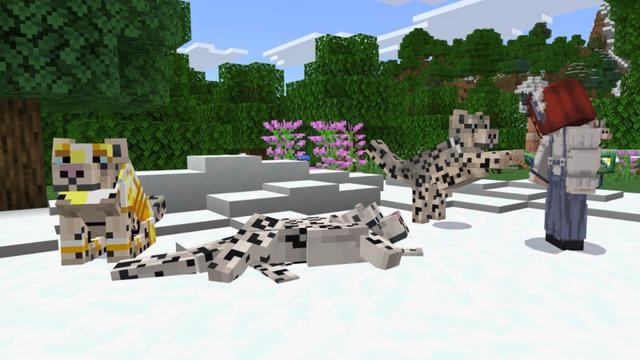 Screenshot of the Minecraft Bedrock Marketplace product Basic Cats Add-On (1.0) created by CrackedCubes.