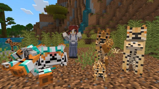 Screenshot of the Minecraft Bedrock Marketplace product Basic Cats Add-On (1.0) created by CrackedCubes.