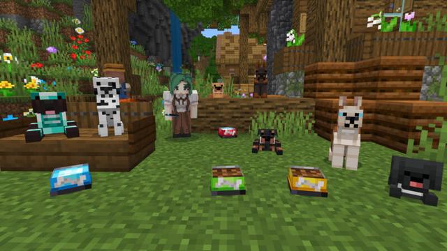 Screenshot of the Minecraft Bedrock Marketplace product Basic Dogs Add-On (1.1) created by CrackedCubes.