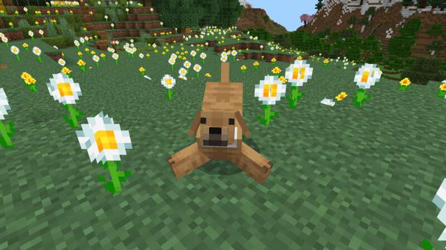 Screenshot of the Minecraft Bedrock Marketplace product Basic Dogs Add-On created by CrackedCubes.