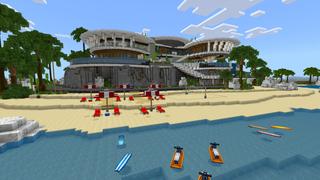 Screenshot of the Minecraft Bedrock Marketplace product Mansão na praia created by CrackedCubes.