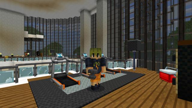 Screenshot of the Minecraft Bedrock Marketplace product Beachside Mansion created by CrackedCubes.