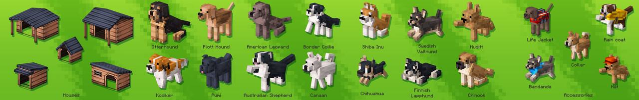 Panorama of the Minecraft Bedrock Marketplace product Better Dogs 2 created by CrackedCubes.