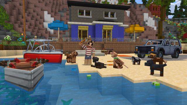 Screenshot of the Minecraft Bedrock Marketplace product Better Dogs 2 created by CrackedCubes.
