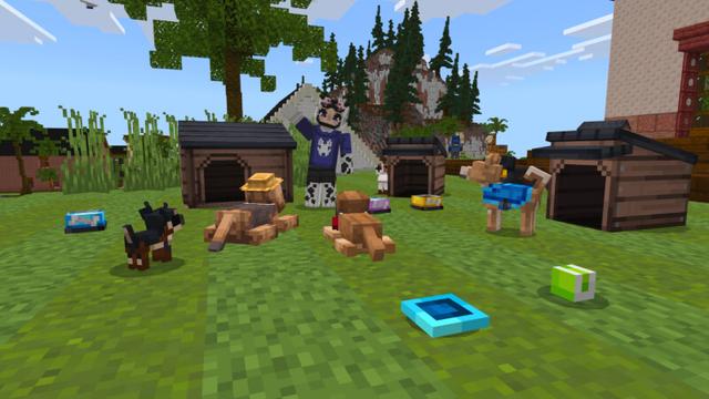 Screenshot of the Minecraft Bedrock Marketplace product Better Dogs 2 created by CrackedCubes.