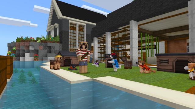 Screenshot of the Minecraft Bedrock Marketplace product Better Dogs 2 created by CrackedCubes.