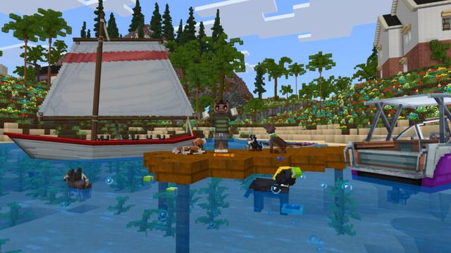 Screenshot of the Minecraft Bedrock Marketplace product Better Dogs 2 created by CrackedCubes.