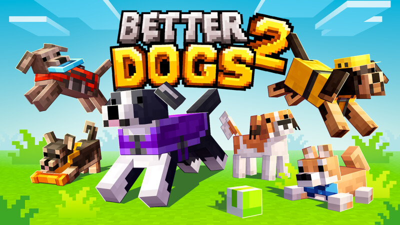 Thumbnail of the Minecraft Bedrock Marketplace product Better Dogs 2 created by CrackedCubes.