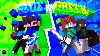 Thumbnail of the Minecraft Bedrock Marketplace product Blue vs Green created by CrackedCubes.