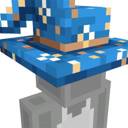 Thumbnail of the Minecraft Bedrock Marketplace product Blue Wizard Hat created by CrackedCubes.