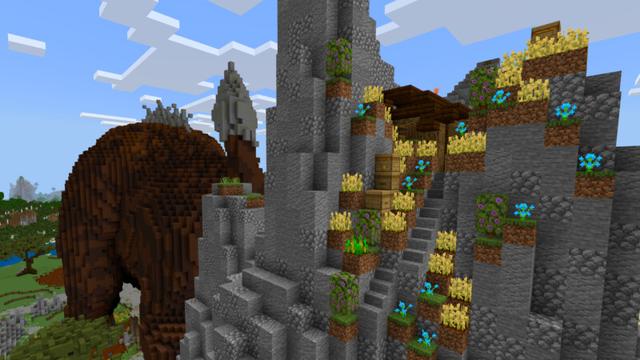 Screenshot of the Minecraft Bedrock Marketplace product Boar Village created by CrackedCubes.