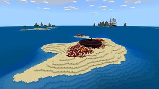Screenshot of the Minecraft Bedrock Marketplace product Boat Wreck 2 created by CrackedCubes.