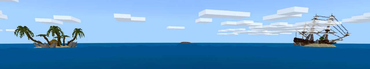 Panorama of the Minecraft Bedrock Marketplace product Boat Wreck created by CrackedCubes.