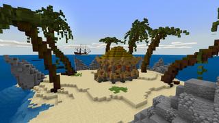 Screenshot of the Minecraft Bedrock Marketplace product Boat Wreck created by CrackedCubes.
