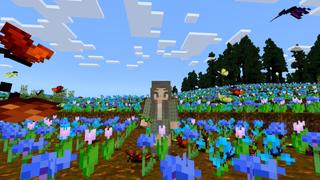 Screenshot of the Minecraft Bedrock Marketplace product Butterfly World created by CrackedCubes.