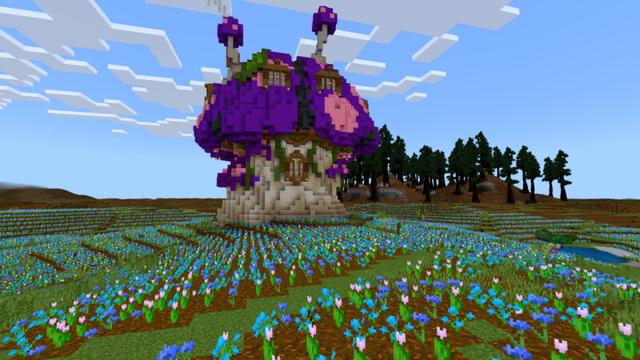 Screenshot of the Minecraft Bedrock Marketplace product Butterfly World created by CrackedCubes.
