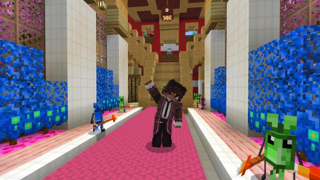 Screenshot of the Minecraft Bedrock Marketplace product Candy Castle Survival 2 created by CrackedCubes.
