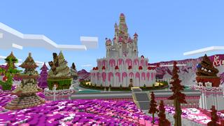 Screenshot of the Minecraft Bedrock Marketplace product Sobrevivência no Castelo de Doces created by CrackedCubes.