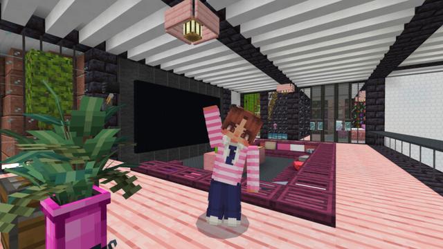 Screenshot of the Minecraft Bedrock Marketplace product Cherry Tree Mega Mansion created by CrackedCubes.