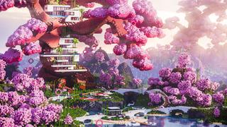Thumbnail of the Minecraft Bedrock Marketplace product Méga manoir de Cherry Tree created by CrackedCubes.