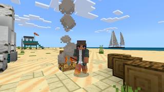 Screenshot of the Minecraft Bedrock Marketplace product Classic Beach Houses created by CrackedCubes.