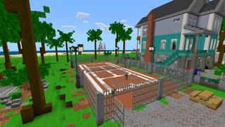 Screenshot of the Minecraft Bedrock Marketplace product Classic Beach Houses created by CrackedCubes.