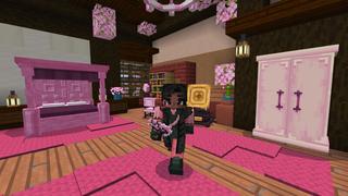 Screenshot of the Minecraft Bedrock Marketplace product Cute Home Cherry Mansion created by CrackedCubes.