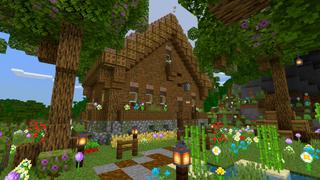 Screenshot of the Minecraft Bedrock Marketplace product Cute Home Hamlet created by CrackedCubes.
