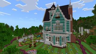 Screenshot of the Minecraft Bedrock Marketplace product Cute Home Suburb created by CrackedCubes.