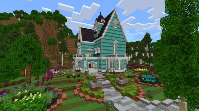 Screenshot of the Minecraft Bedrock Marketplace product Cute Home Suburb created by CrackedCubes.