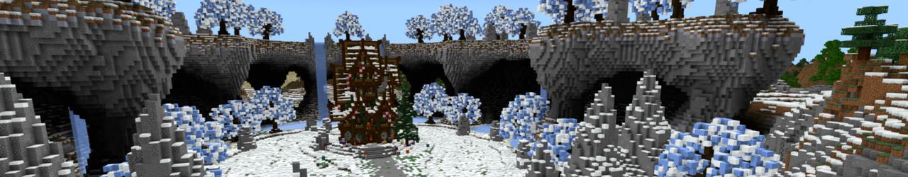 Panorama of the Minecraft Bedrock Marketplace product Cute Home Winter created by CrackedCubes.