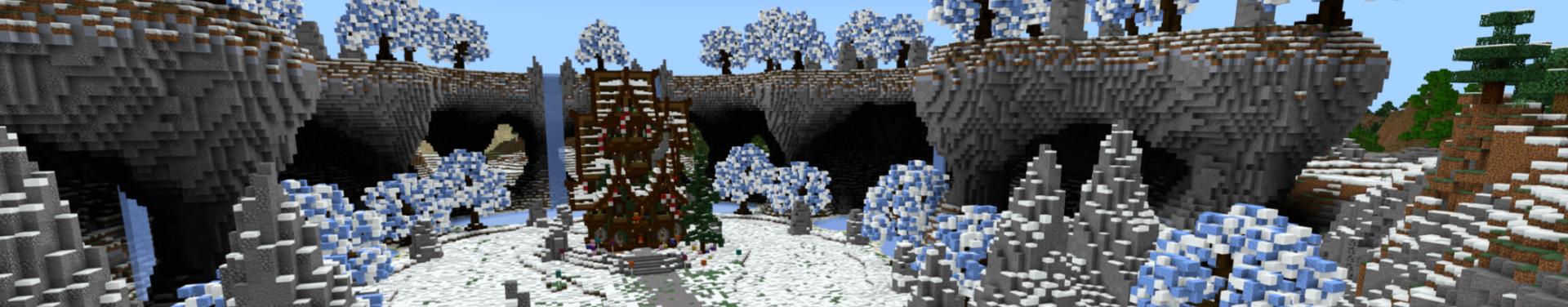 Panorama of the Minecraft Bedrock Marketplace product Cute Home Winter created by CrackedCubes.