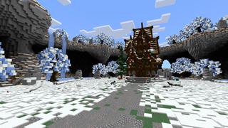 Screenshot of the Minecraft Bedrock Marketplace product Cute Home Winter created by CrackedCubes.