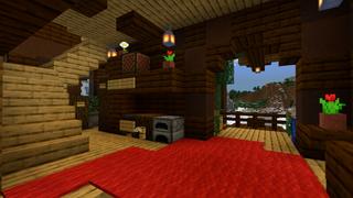 Screenshot of the Minecraft Bedrock Marketplace product Cute Home Winter created by CrackedCubes.
