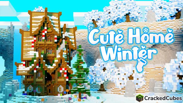 Thumbnail of the Minecraft Bedrock Marketplace product Cute Home Winter created by CrackedCubes.
