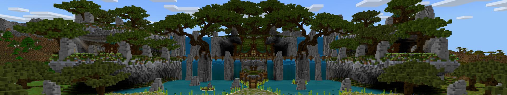 Panorama of the Minecraft Bedrock Marketplace product Cute Home Woodland created by CrackedCubes.