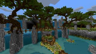 Screenshot of the Minecraft Bedrock Marketplace product Cute Home Woodland created by CrackedCubes.