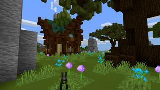 Screenshot of the Minecraft Bedrock Marketplace product Cute Home Woodland created by CrackedCubes.