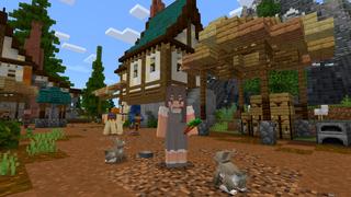 Screenshot of the Minecraft Bedrock Marketplace product Cute Village Alpine created by CrackedCubes.