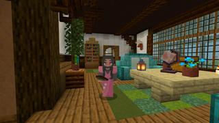 Screenshot of the Minecraft Bedrock Marketplace product Aldeia medieval gira created by CrackedCubes.